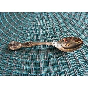 Vintage 1990s F.B. Rogers 'French Rose' Silverplate Cottagecore Spoon 4in